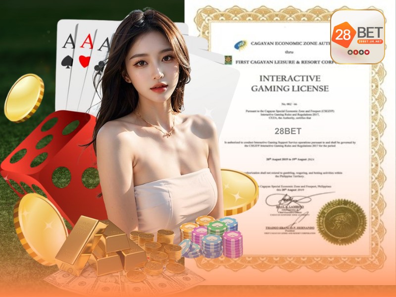 Giấy phép hoạt động & chứng nhận quốc tế 28BET